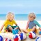 4 to 5 Inches Red White and Blue Beach Balls for Kids 4th of July Inflatable Balls Patriotic Summer Toys for Independence Day, Hawaiian, Beach, Water Games and Pool